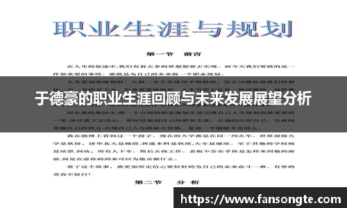 于德豪的职业生涯回顾与未来发展展望分析