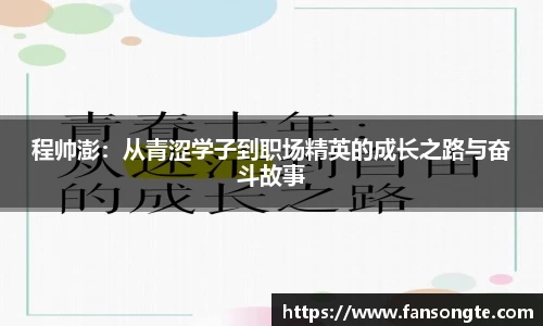 程帅澎：从青涩学子到职场精英的成长之路与奋斗故事